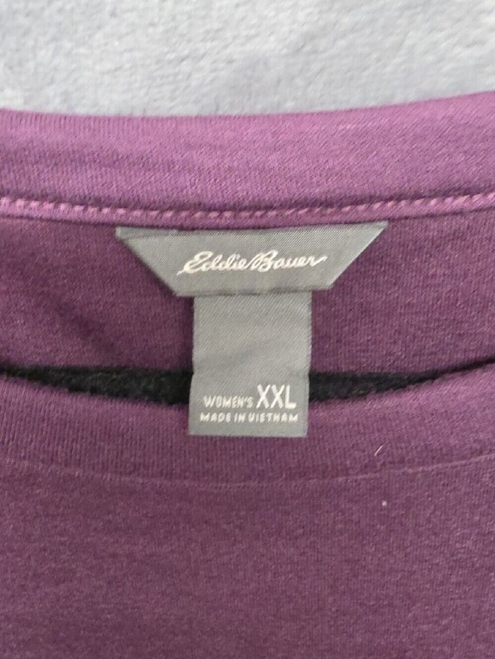 Eddie Bauer Purple Pullover Sweatshirt - Picture 2 of 5
